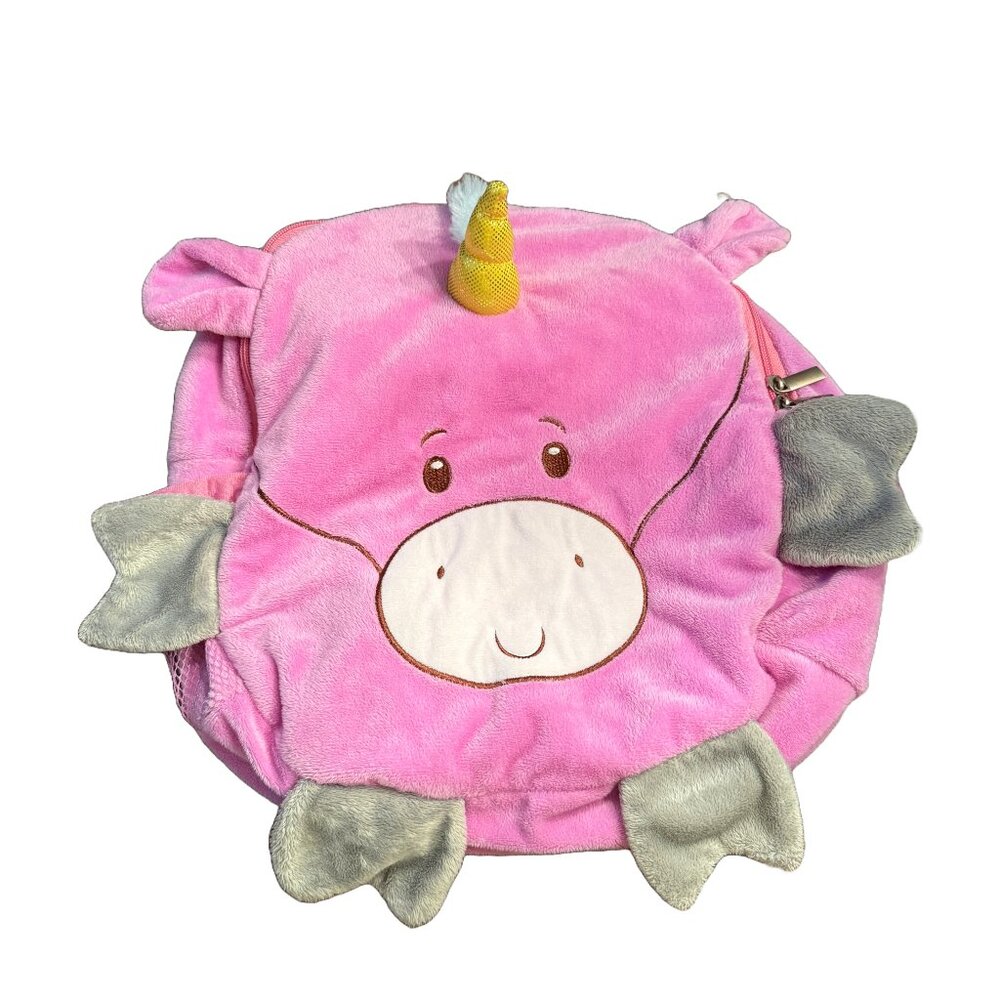 Animal Adventure Girls Plush Pink Unicorn Backpack